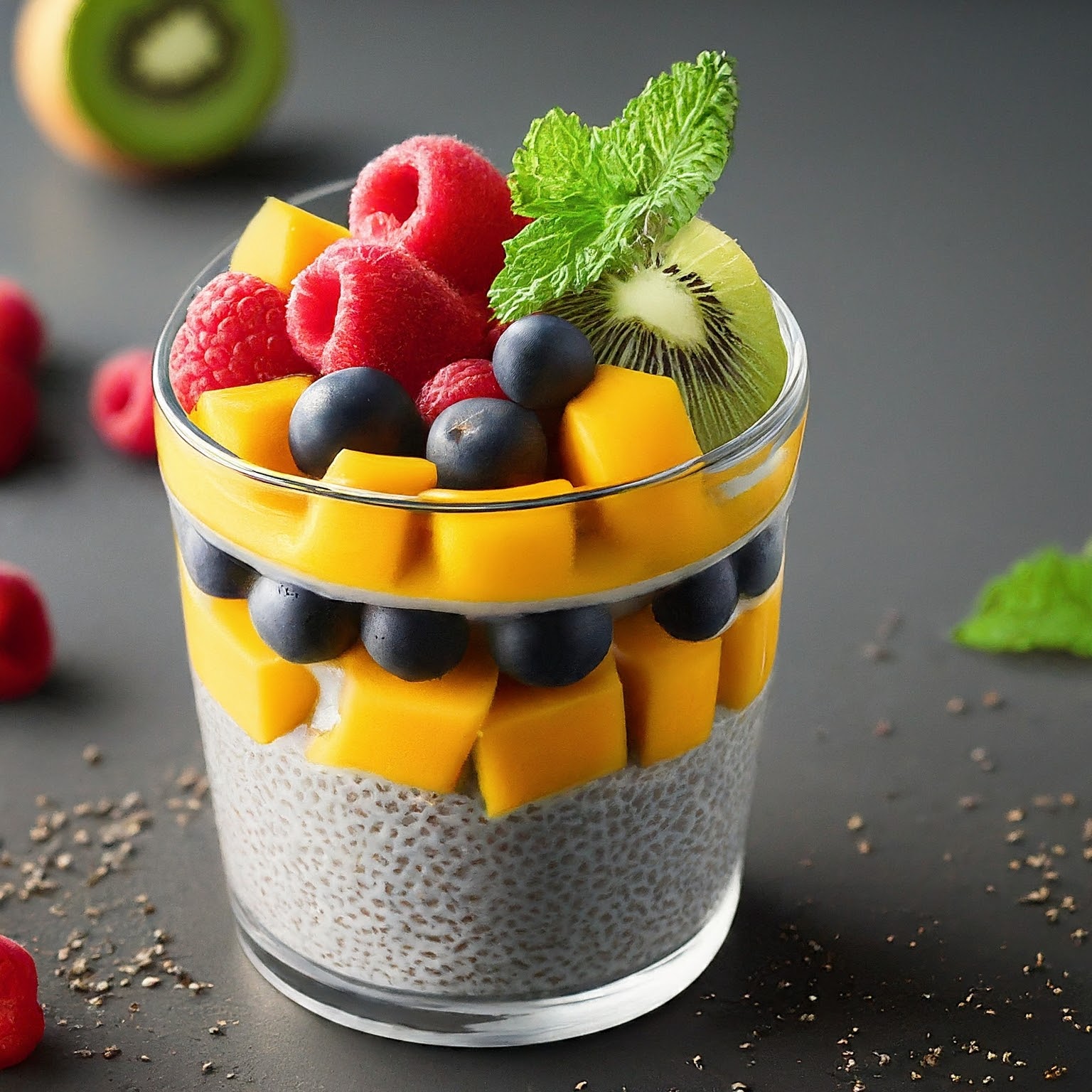 Chia Seed Pudding with Fruit