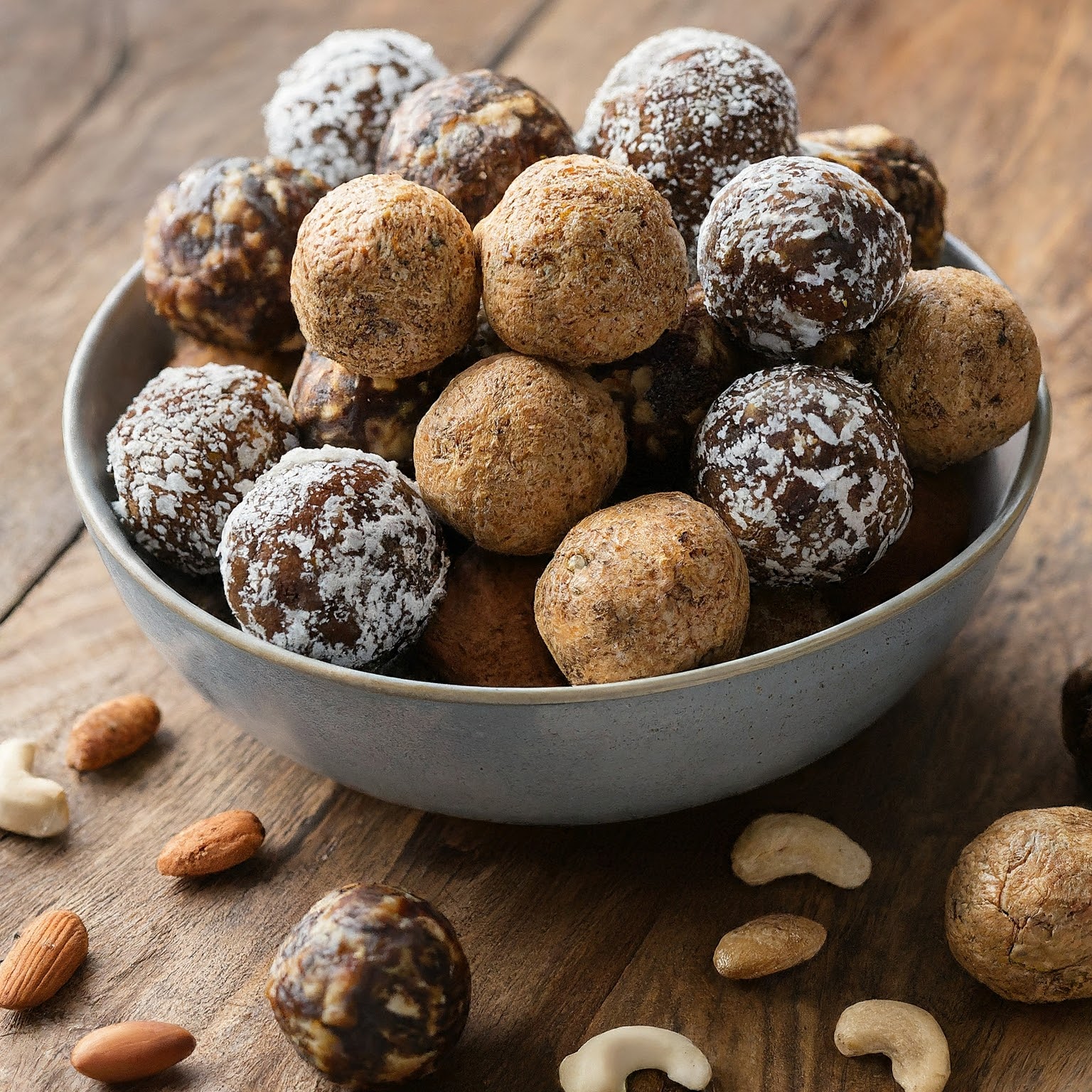 Healthy Energy Balls with Dates and Nuts