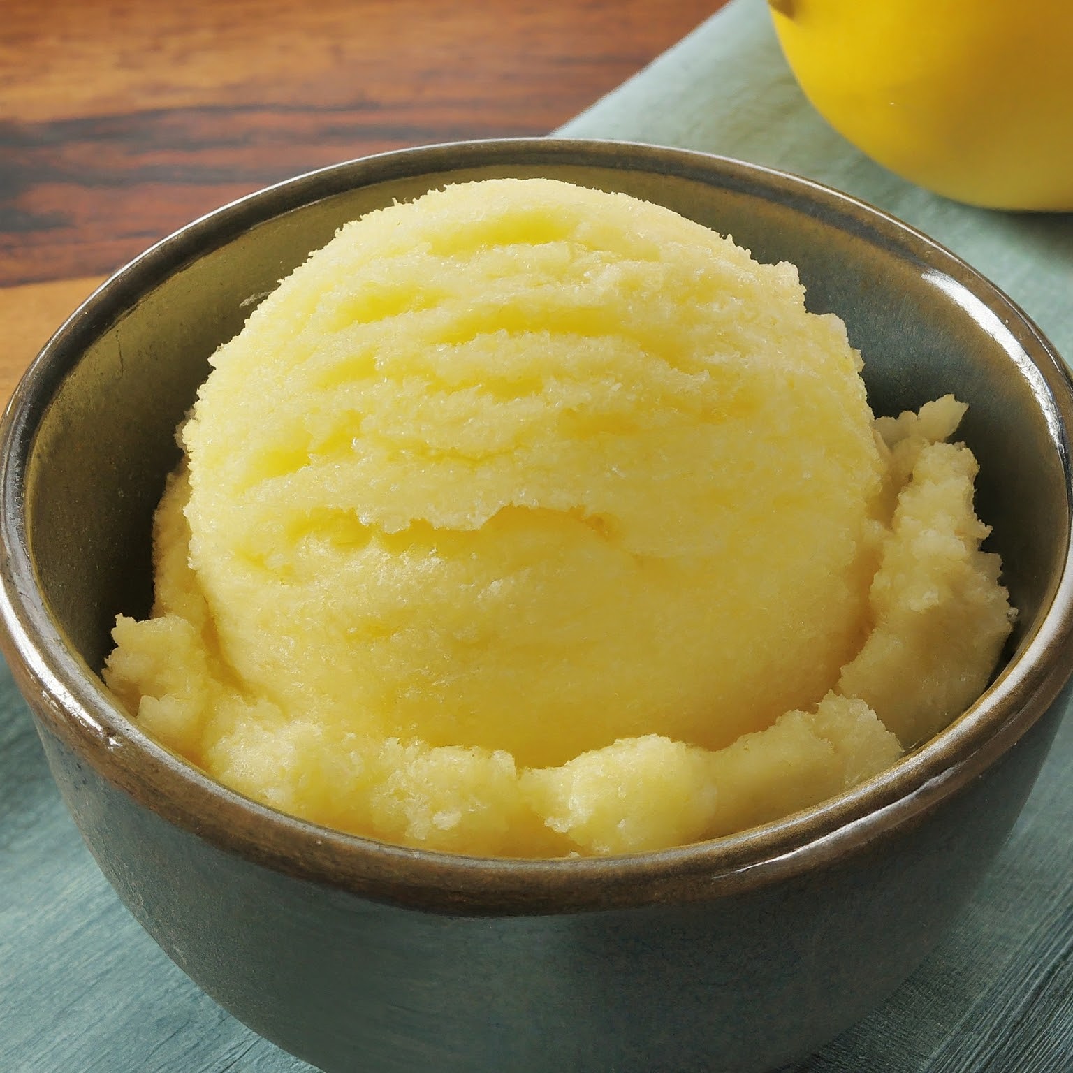 Refreshing Lemon Sorbet